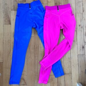 Savage X Fenty Blue and Pink Leggings